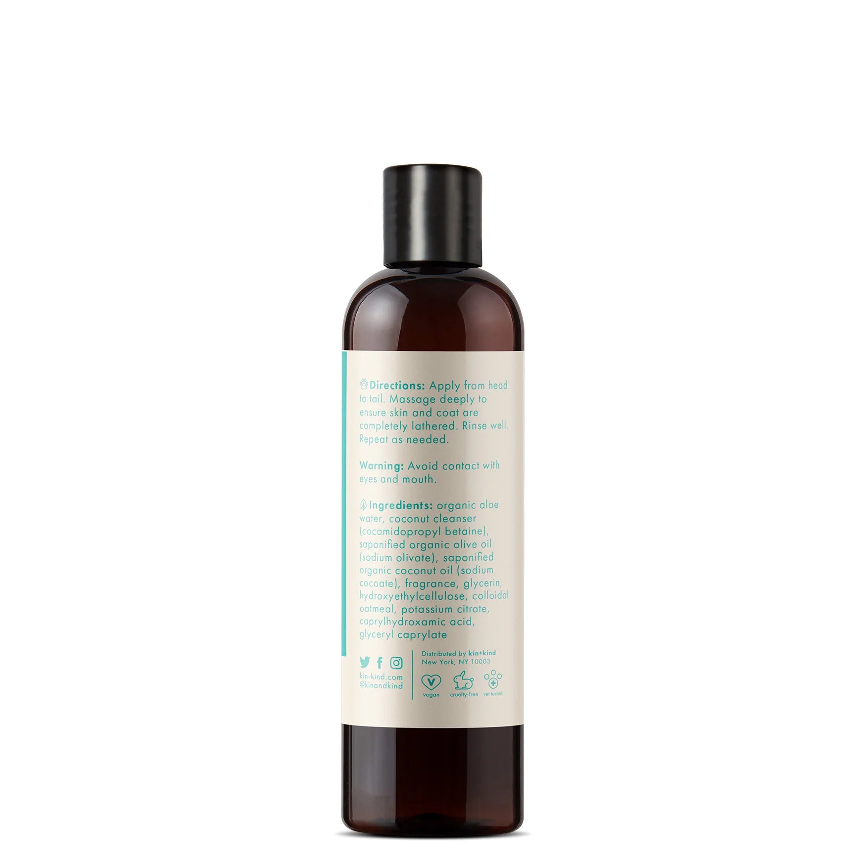 Kin+Kind Coat Oatmeal Jasmine & Lily 12oz. Kin+Kind Organics Shampoo - Image 2