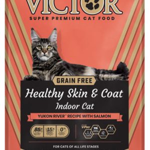VICTOR Grain-Free Healthy Skin & Coat Indoor Dry Cat Food, Salmon, 5 lb
