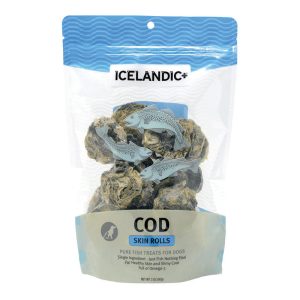 Icelandic+ Cod Skin Rolls Dog Treats, 3 oz
