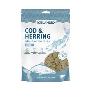 Icelandic+ Mini Cod & Herring Combo Bites Cat Treats, 1.7 oz