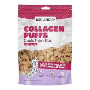 Icelandic+ Beef Collagen Puffs with Marrow Cat Treats, 0.5 oz