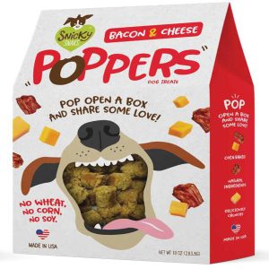 Snicky Snaks Poppers Bacon Cheeze Dog Treats, 10 oz
