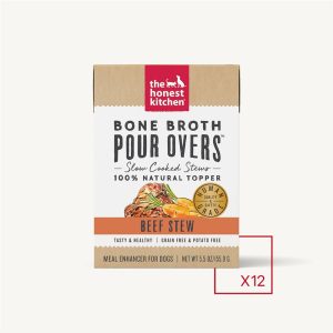 The Honest Kitchen Pour Overs Bone Broth Beef Topper, 5.5 oz (Case of 12)