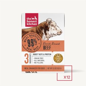 The Honest Kitchen 99% Beef Meal Booster, 5.5 oz Carton (Case of 12)