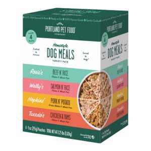 Portland Pet Food Homestyle Meal Variety Homestyle Dog Meal, 4 Pack