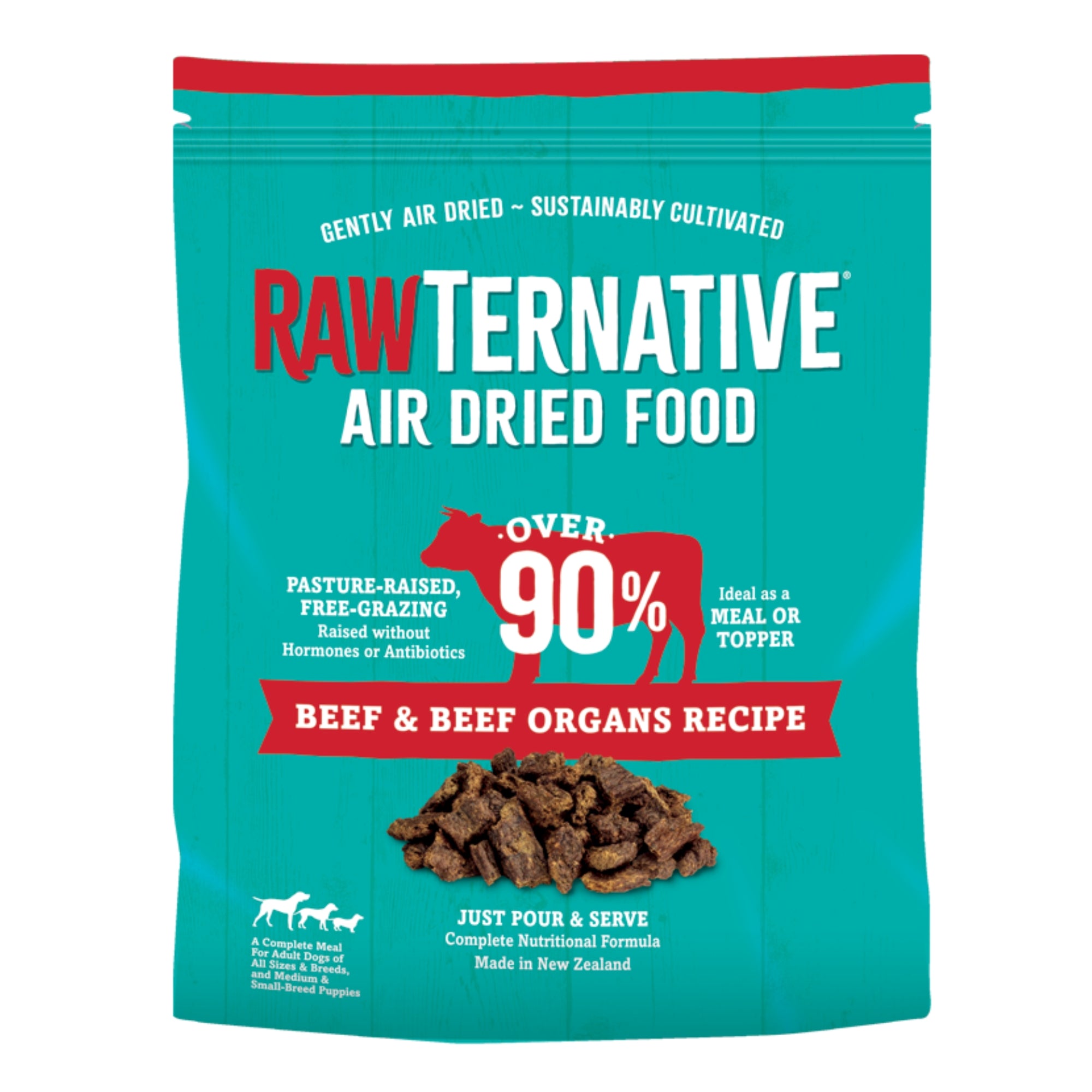 Grandma Mae's RawTernative Air-Dried Dog Food, Beef & Beef Organs