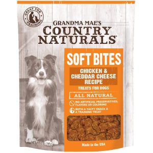 Grandma Mae's Country Naturals Soft Bites Chicken & Cheddar Dog Treats, 5 oz