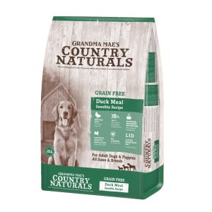 Grandma Mae's Country Naturals Grain-Free LID Duck Meal Dry Dog Food, 12 lb