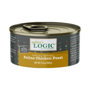 Nature's Logic Feline Chicken Feast Canned, 5.5 oz (Case of 24)