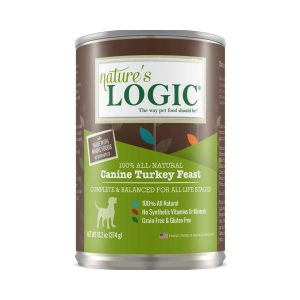 Nature's Logic Canine Turkey Feast Grain-Free Canned Dog Food, 13.2 oz, 12 Pack