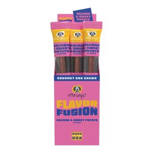 Etta Says! Flavor Fusion Chew Salmon Dog Chews, 12 Pack