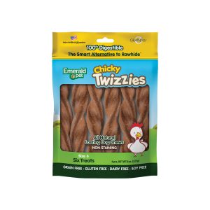 Emerald Pet Chicky Twizzies, 6 in Dog Treats, 8 oz