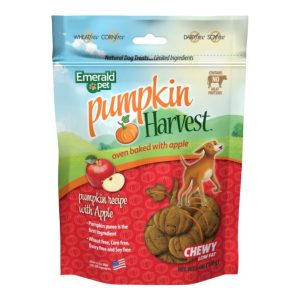 Emerald Pet Pumpkin Harvest Chewy Pumpkin & Apple Dog Treats