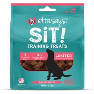 Etta Says! Sit! Training Treats Bacon Dog Treats, 6 oz