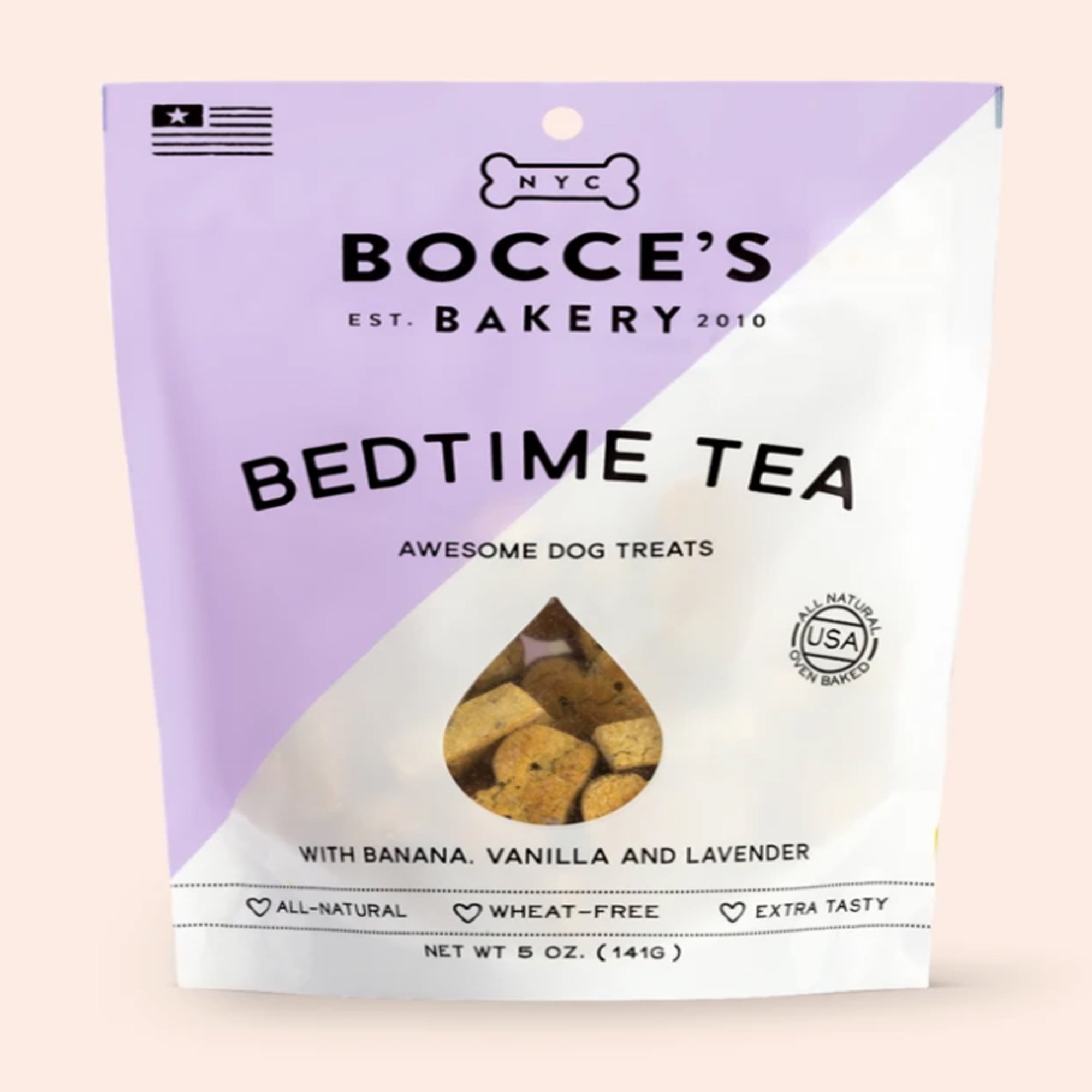Bocce's Bakery Bedtime Tea Biscuits Dog Treats, 5 oz