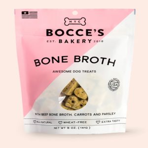 Bocce's Bakery Bone Broth Biscuits Dog Treats, 5 oz