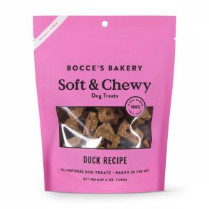 Bocce's Bakery Soft & Chewy Duck Dog Treats, 6 oz