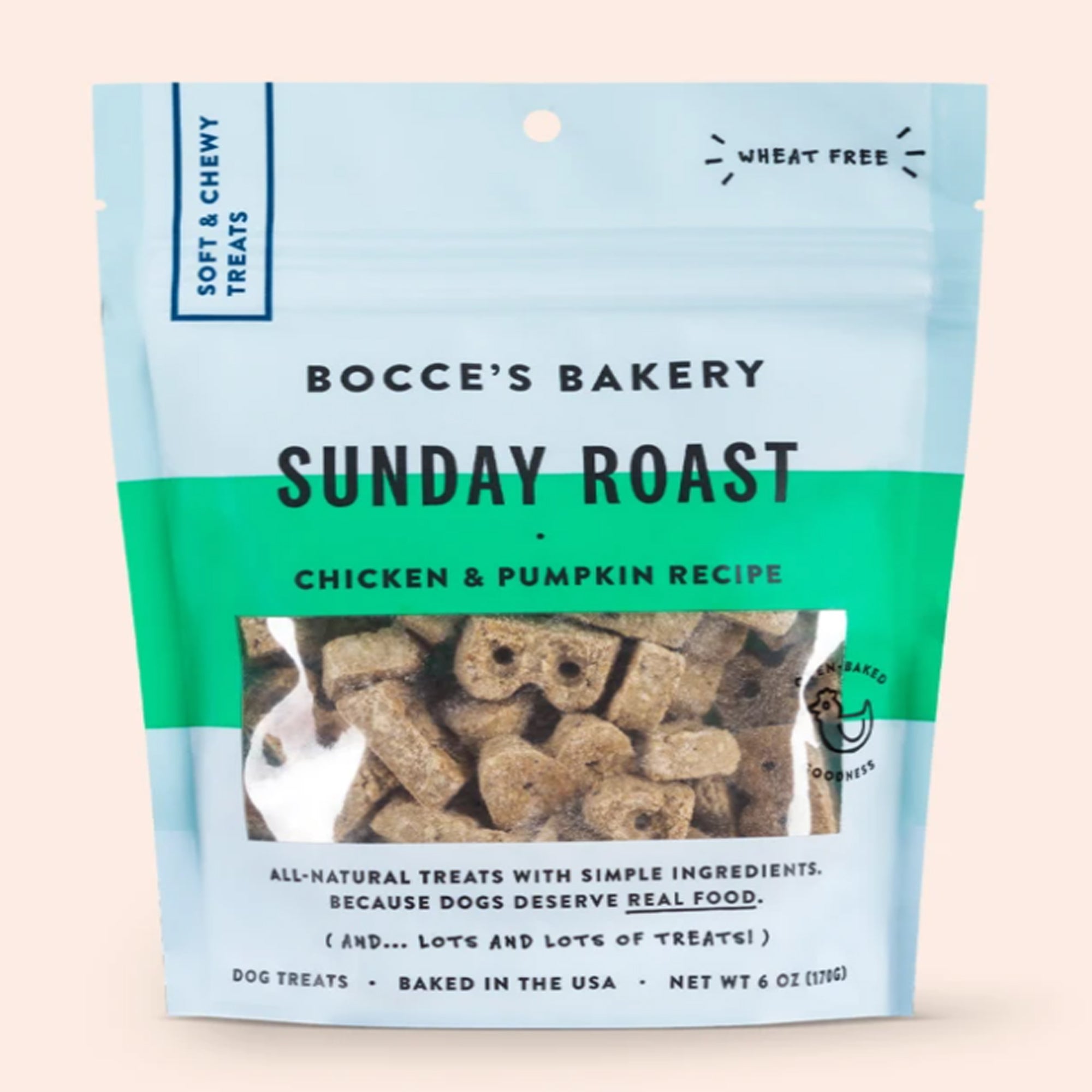 Bocce's Bakery Soft & Chewy Sunday Roast Dog Treats, 6 oz - Image 2