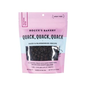 Bocce's Bakery Training Bites Quack Quack Dog Treats, 6 oz
