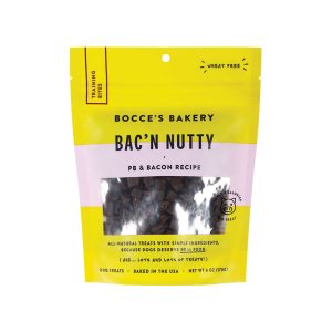 Bocce's Bakery Training Bites Bac'N Nutty Dog Treats, 6 oz