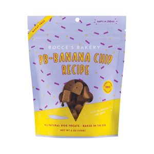 Bocce's Bakery Soft Chews Peanut Butter Banana Chip Dog Treats, 6 oz