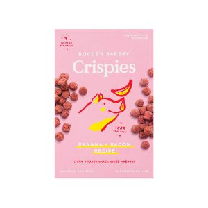 Bocce's Bakery Crispies Bacon & Banana Dog Treats, 10 oz