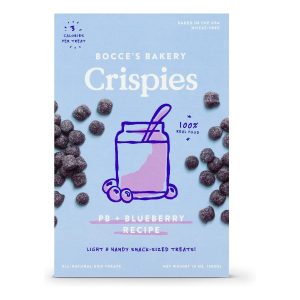 Bocce's Bakery Crispies Peanut Butter & Blueberry Dog Treats, 10 oz