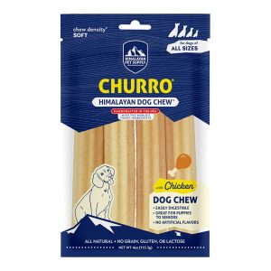 Himalayan Dog Yaky Churro Chicken Dog Chew, 4 oz