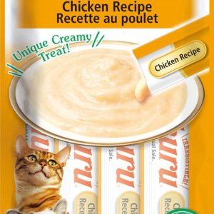 Inaba Churu Lickable Purée Cat Treats, Chicken, 0.5 oz (6 Tubes)
