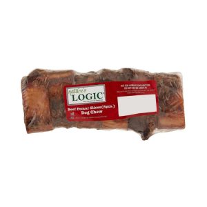 Nature's Logic Sliced Beef Femur, 1 in Dog Chews, 6 Count
