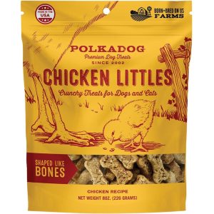 Polka Dog Bakery Chicken Little Bones Dog Treats, 8 oz