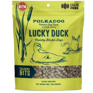 Polka Dog Bakery Lucky Duck Bites Dog Treats, 8 oz