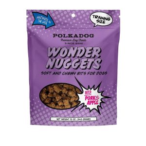 Polka Dog Bakery Wonder Nuggets Pork & Apple Dog Treats, 12 oz