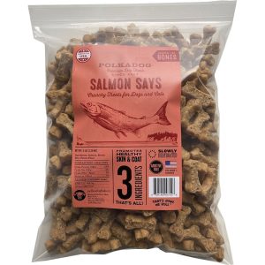 Polka Dog Bakery Salmon Says Bones Bulk Dog Treats, 5 lb