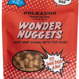 Polka Dog Bakery Wonder Nuggets Sweet Potato & Beef Dog Treats, 12 oz
