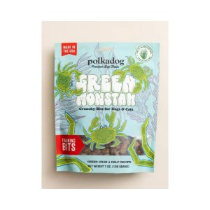 Polka Dog Bakery Green Monstah Bits Dog Treats, 7 oz