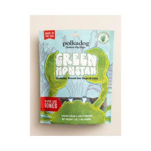 Polka Dog Bakery Green Monstah Bones Dog Treats, 7 oz