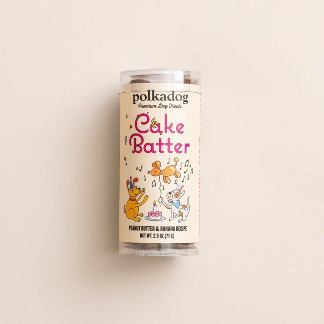Polka Dog Bakery Cake Batter Nuggets Tube Dog Treats, 2.5 oz