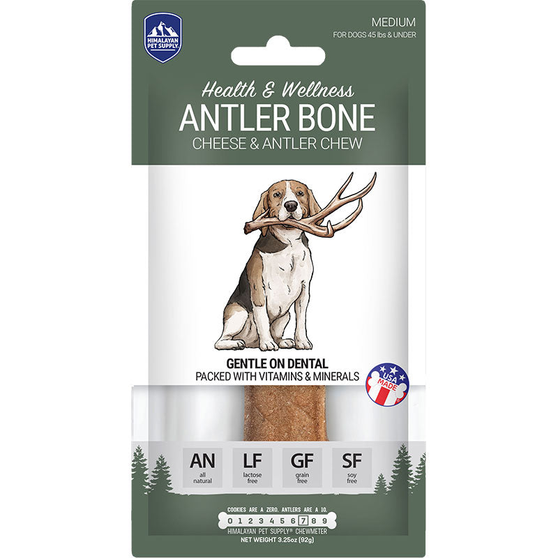 Himalayan Dog Antler Bone, Medium Dog Chew, 3.25 oz