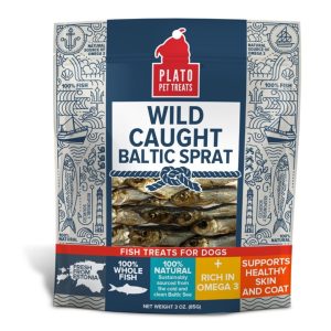 Plato Wild-Caught Baltic Sprat Dog Treats, 3 oz