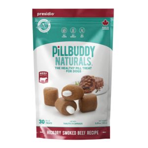 Presidio Pill Buddy Natural Beef Dog Treats, 30 Count