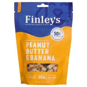 Finley's Crunchy Biscuits Peanut Butter & Banana , 12 oz