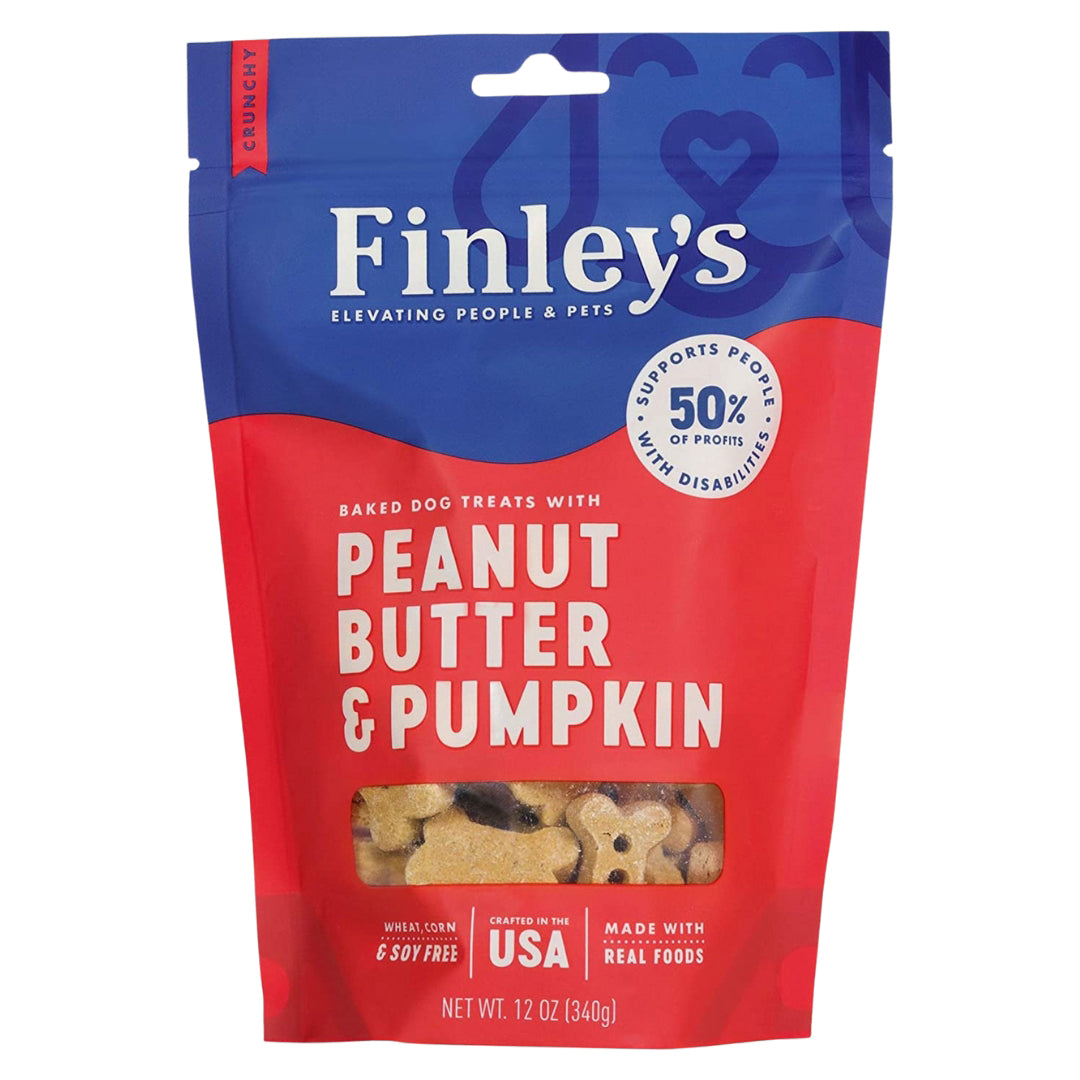 Finley's Crunchy Biscuits Peanut Butter & Pumpkin , 12 oz