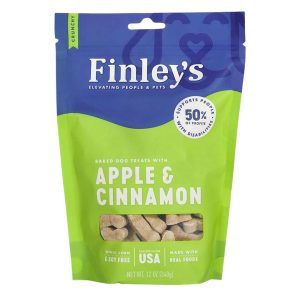 Finley's Crunchy Biscuits Apple & Cinnamon , 12 oz