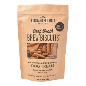 Portland Pet Food Beef Broth Brew Dog Biscuits, 5 oz