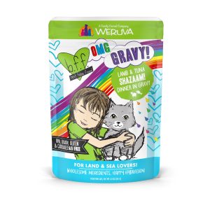 BFF OMG Shazaam! Wet Cat Food, Lamb & Tuna in Gravy, 2.8 oz Pouch (Case of 12)