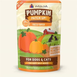 Weruva Pureed Pumpkin Supplement Pouch for Dogs & Cats, 1.05 oz (Case of 12)