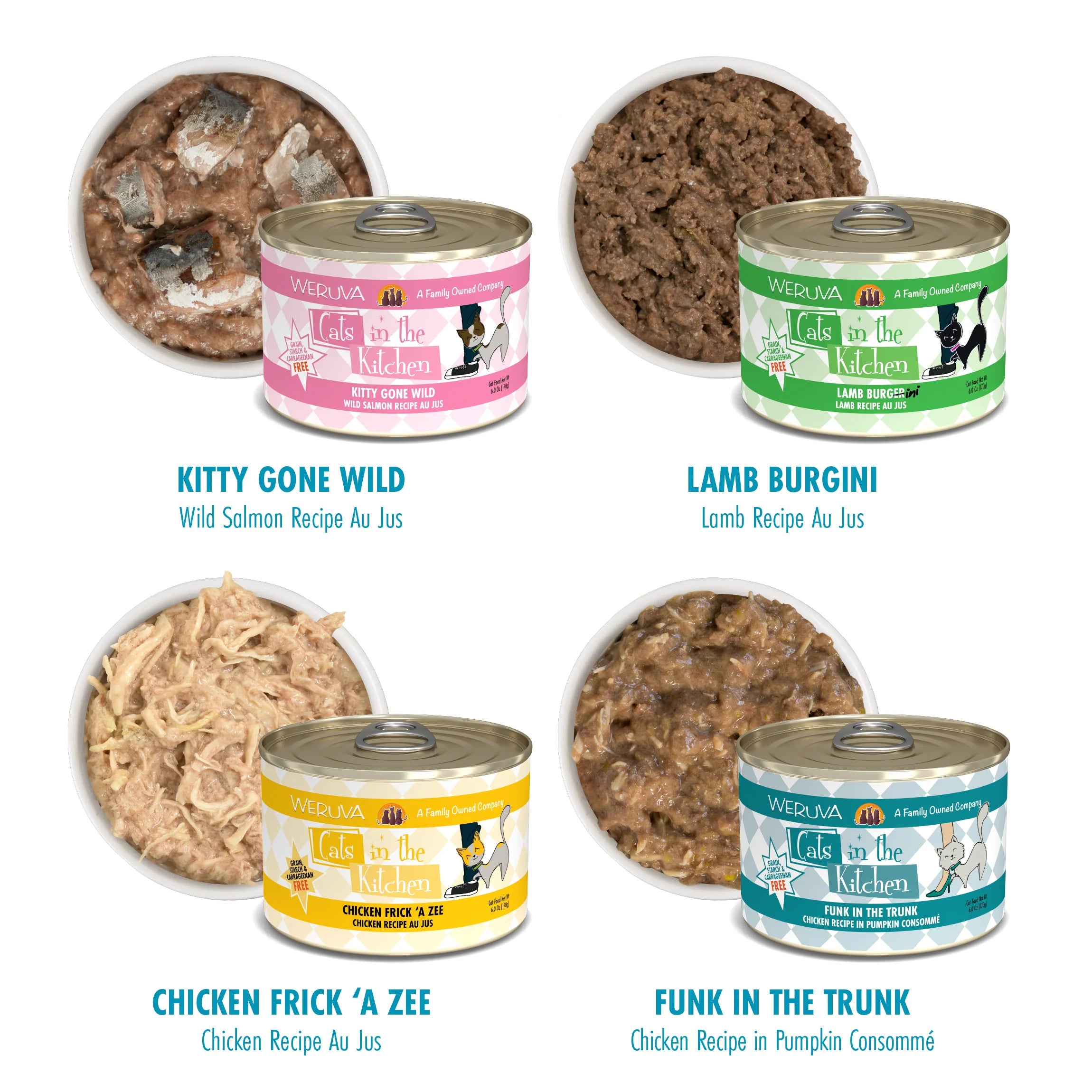 Cats in the Kitchen Kitchen Cuties Variety Pack Wet Cat Food, 6 oz (Case of 24) - Image 5