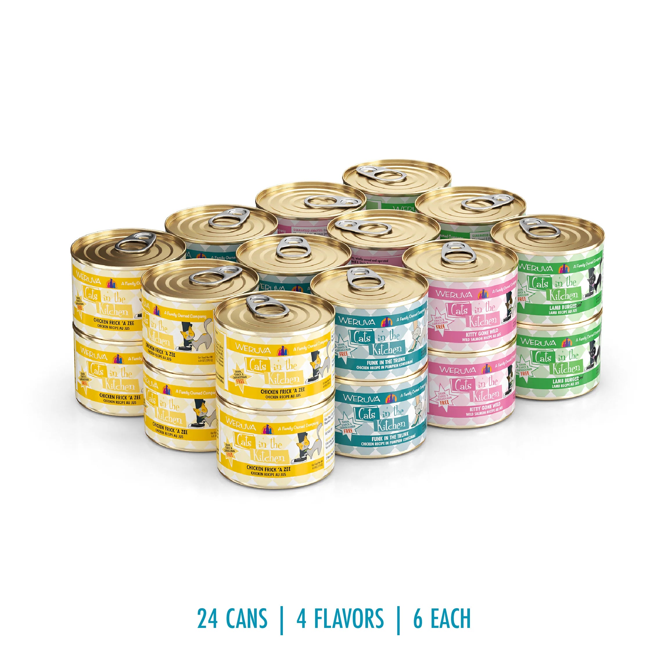 Cats in the Kitchen Kitchen Cuties Variety Pack Wet Cat Food, 6 oz (Case of 24) - Image 4