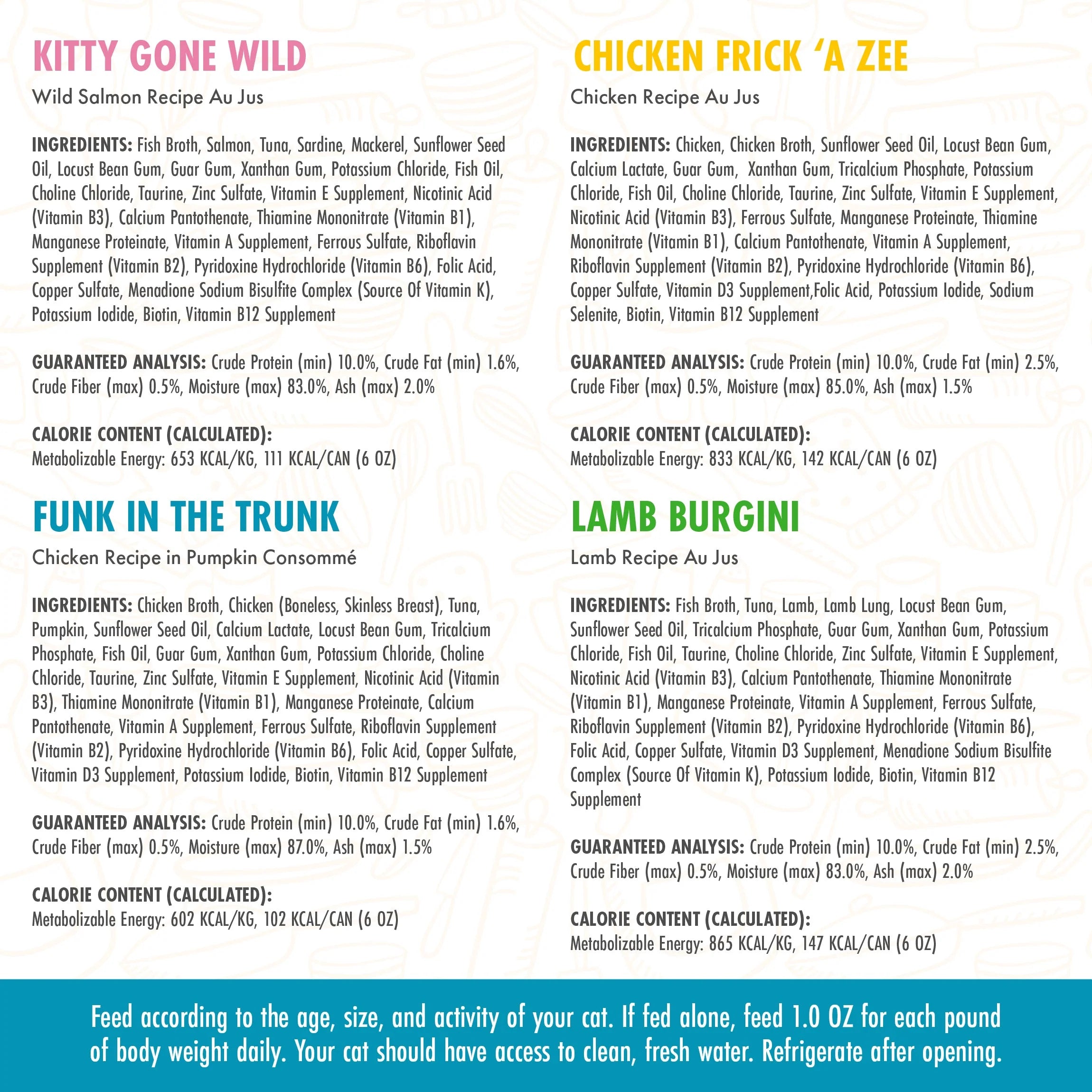 Cats in the Kitchen Kitchen Cuties Variety Pack Wet Cat Food, 6 oz (Case of 24) - Image 3